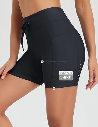 617JOckB8L._AC_SX342_.jpg Women 4D Padded Bike Shorts High Waisted Cycling Underwear Zipper Pockets for Bicycle Biking Cycle
