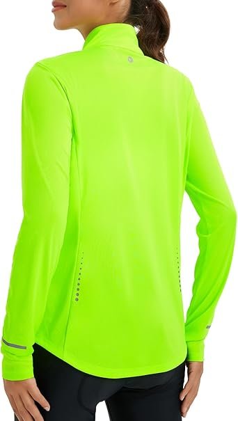 Women Lightweight Running Jacket Sun Protection Athletic Full Zip Long Sleeve Shirts UPF 50 Pockets Cycling